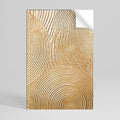 GOLDEN WAVES UNFOLD Peel and Stick Vertical Poster