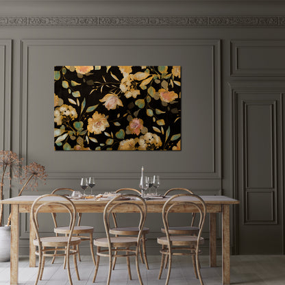 MODEST FLORAL Horizontal Canvas Print