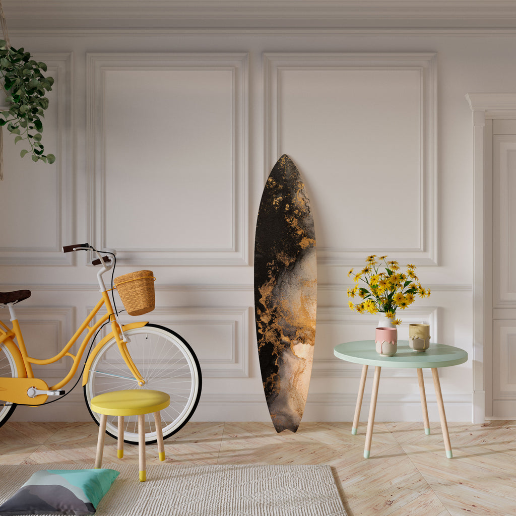 MARBLE OF TOMMORROW Dekorativní panel ve tvaru surfu