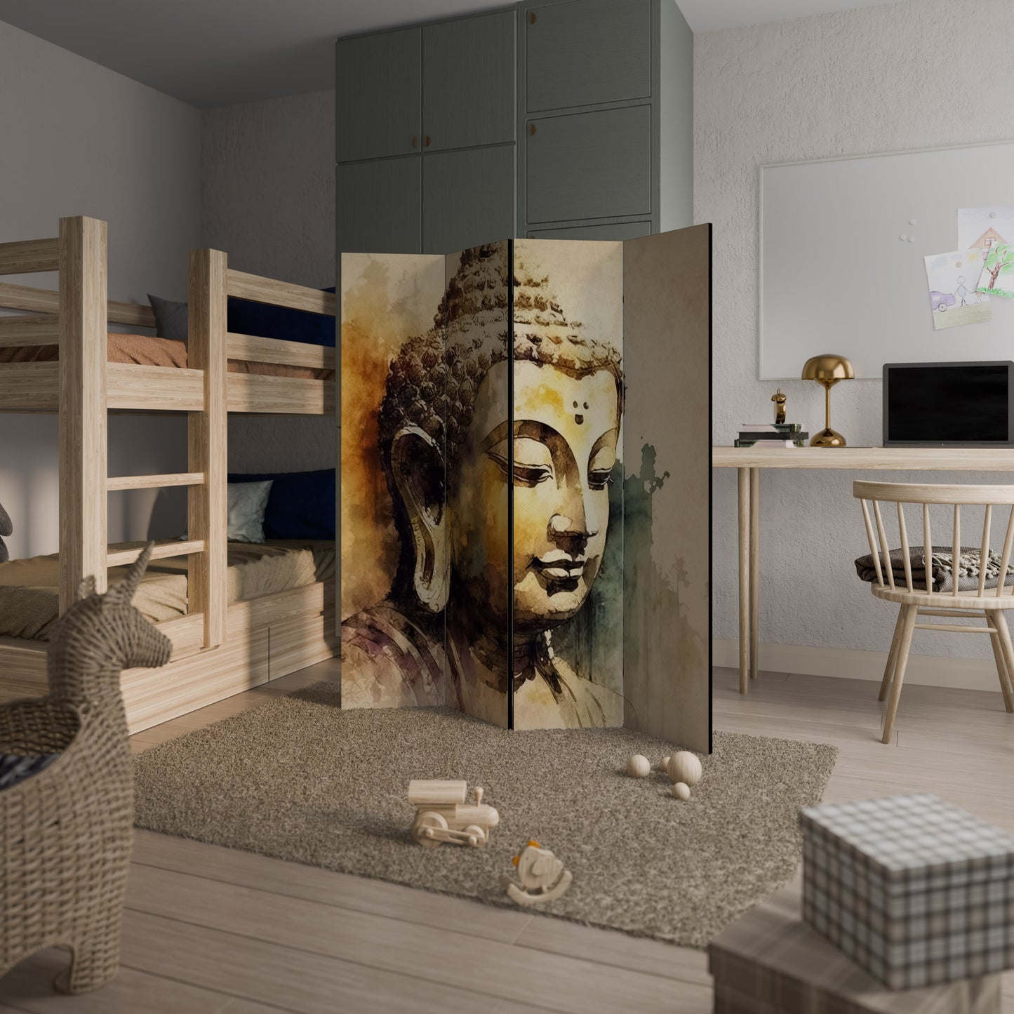 TRANQUIL BUDDHA WHISPERS 4dílný paraván