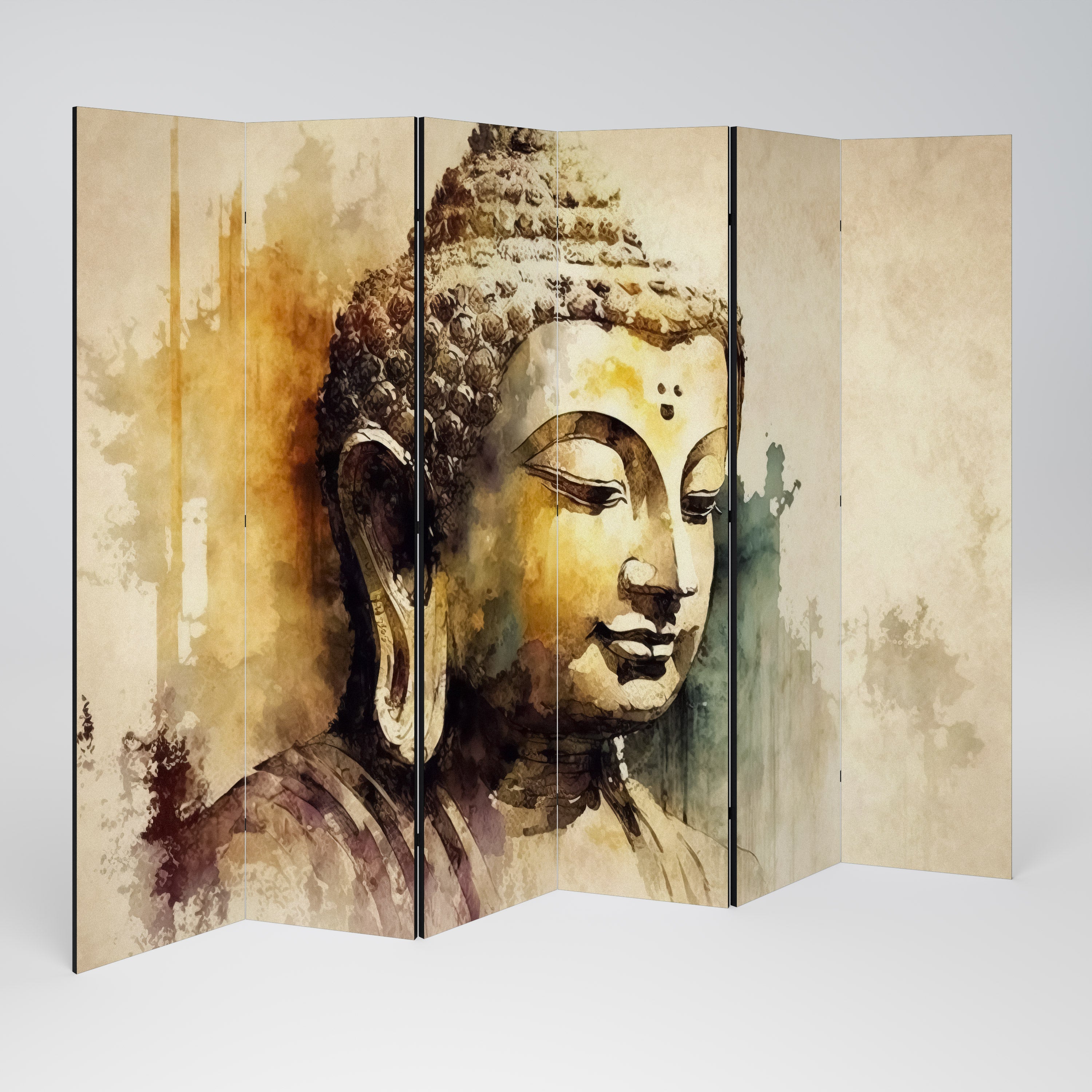 TRANQUIL BUDDHA WHISPERS 6-Panel Room Divider