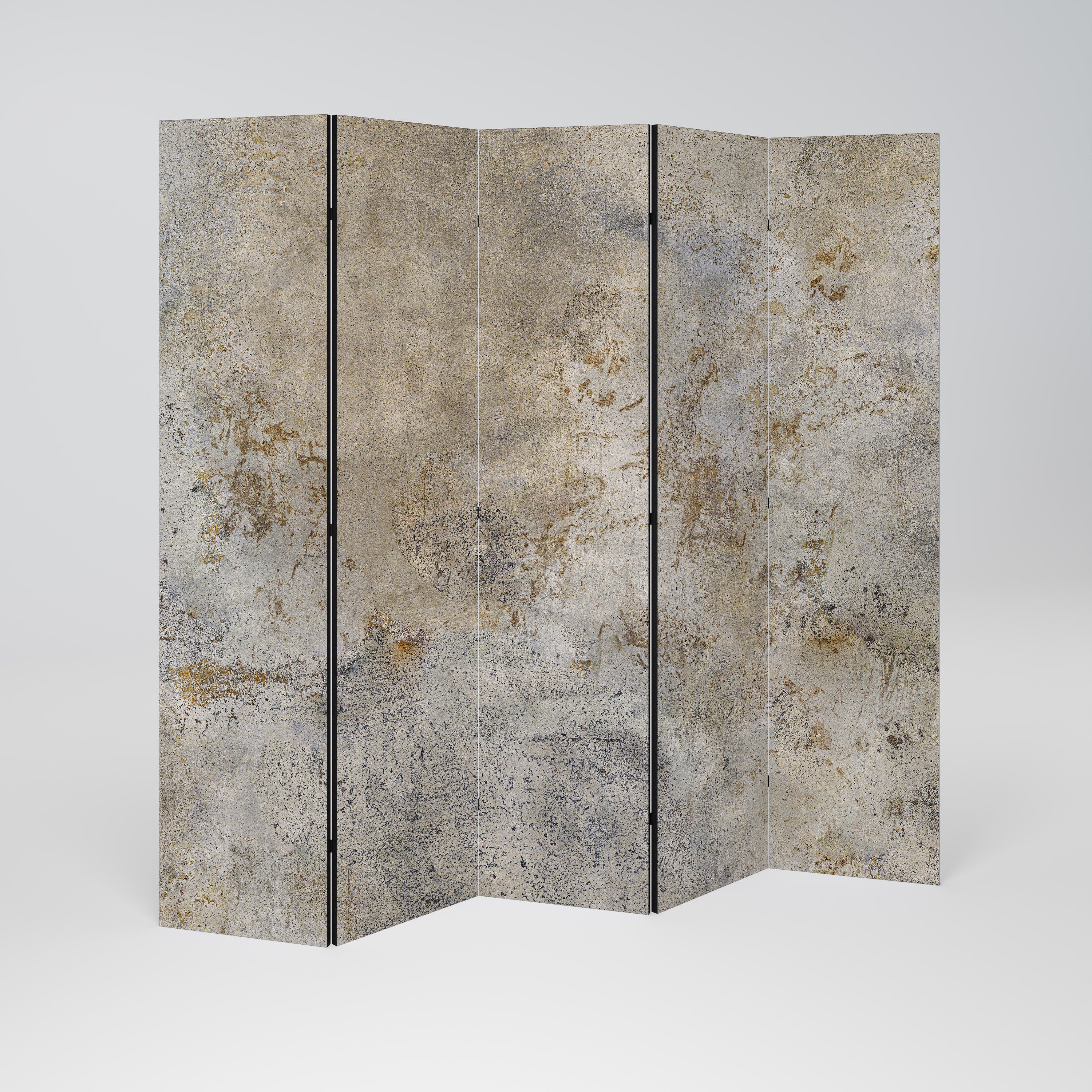 ABSTRACT EARTH CANVAS 5-Panel Room Divider