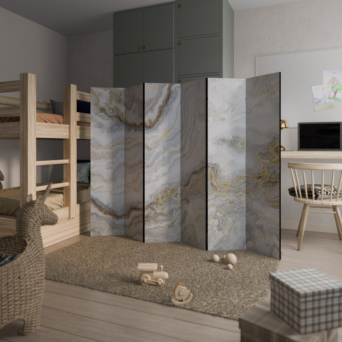 GOLDEN RIDGES 6dílný paraván