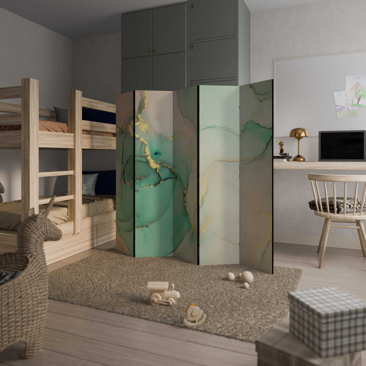 MARBLEIZED MYSTIQUE 5dílný paraván