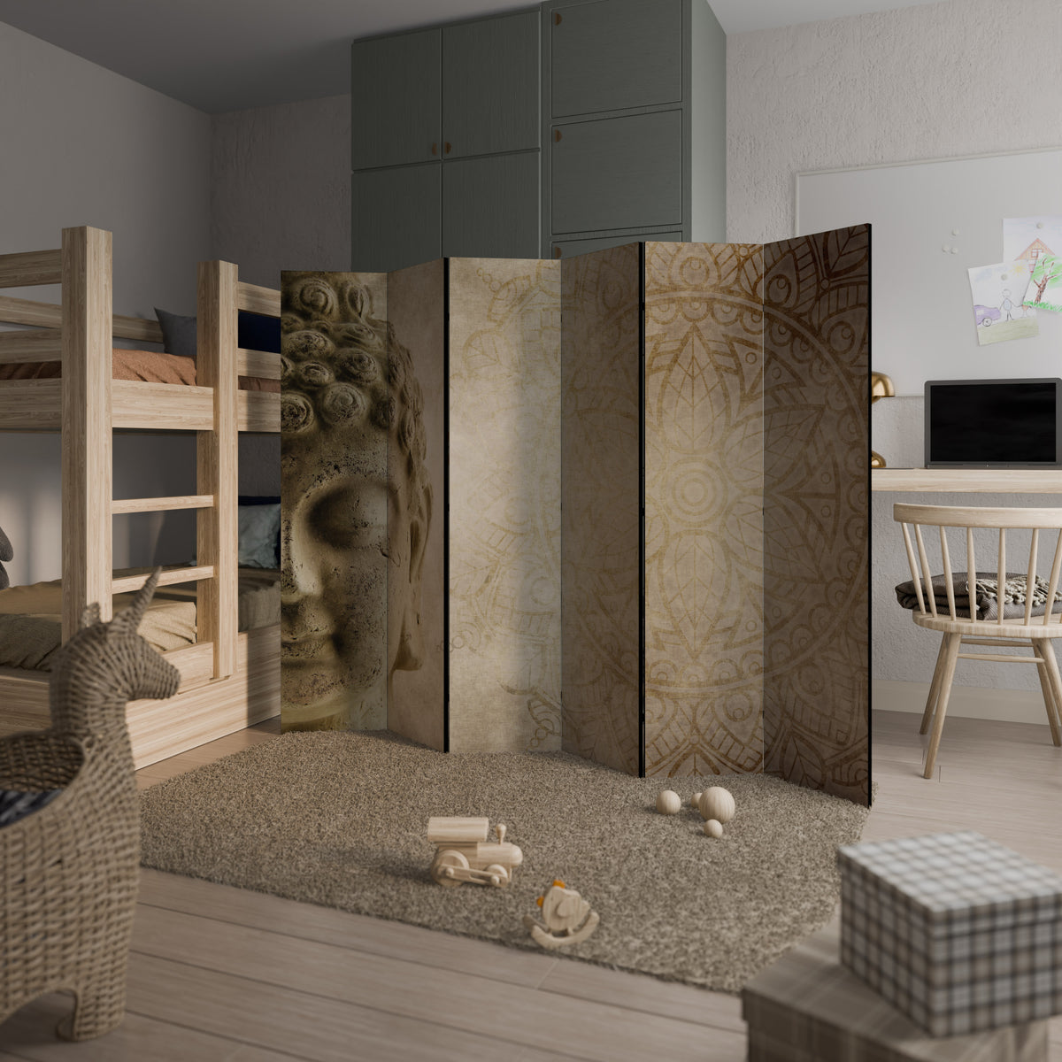 MYSTICAL MEDITATION SCENE 6dílný paraván