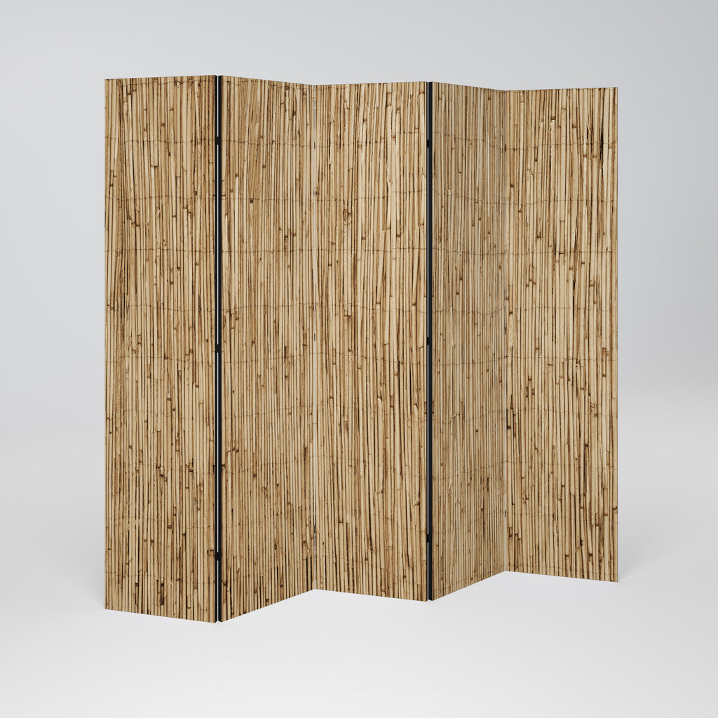 STRAW BOUND DELIGHT 5-Panel Room Divider