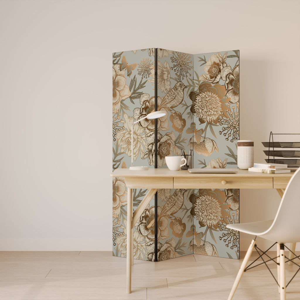 SUCCULENT WHIMSY 3dílný paraván