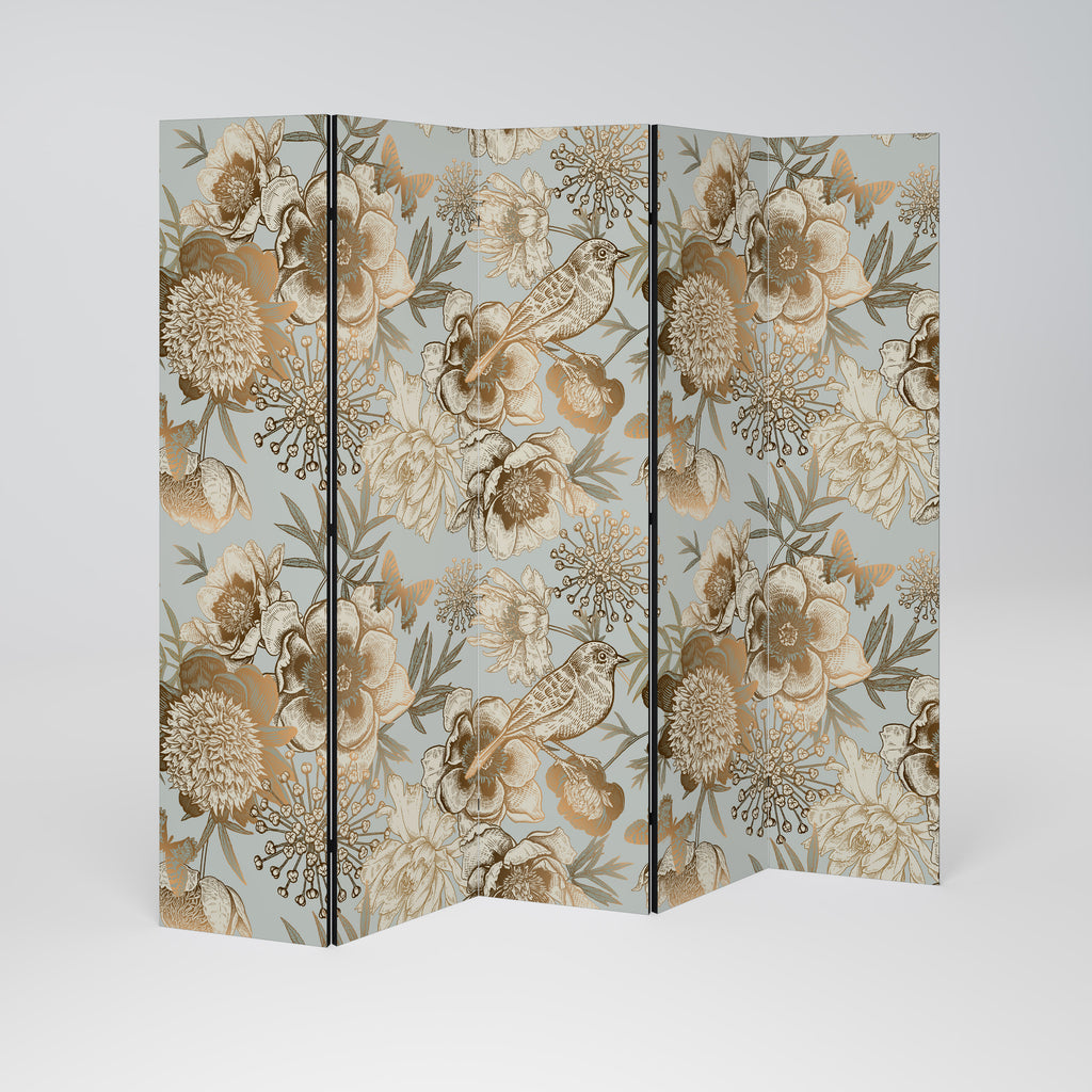 SUCCULENT WHIMSY 5-Panel Room Divider