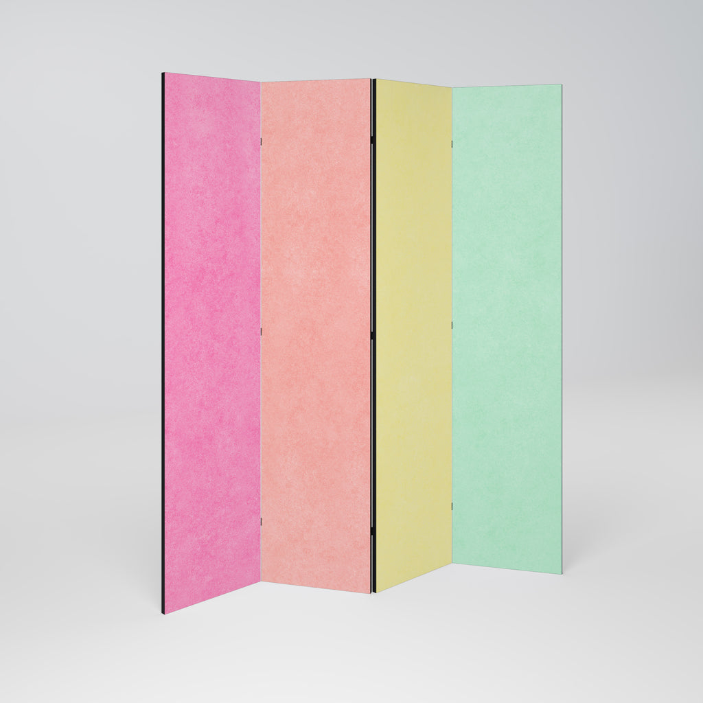LIKE A ROLLING SHADE 4-Panel Room Divider