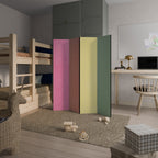 LIKE A ROLLING SHADE 4-Panel Room Divider
