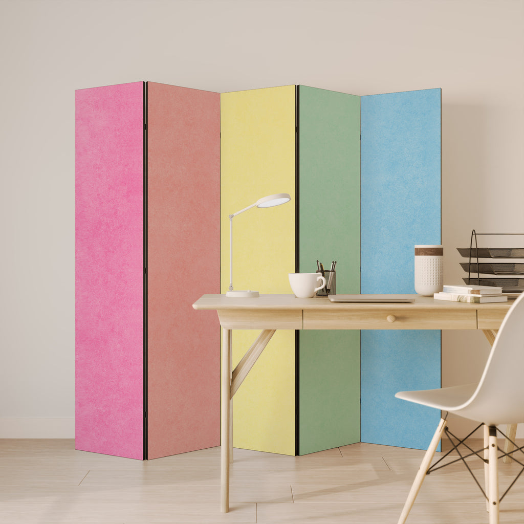 LIKE A ROLLING SHADE 5-Panel Room Divider