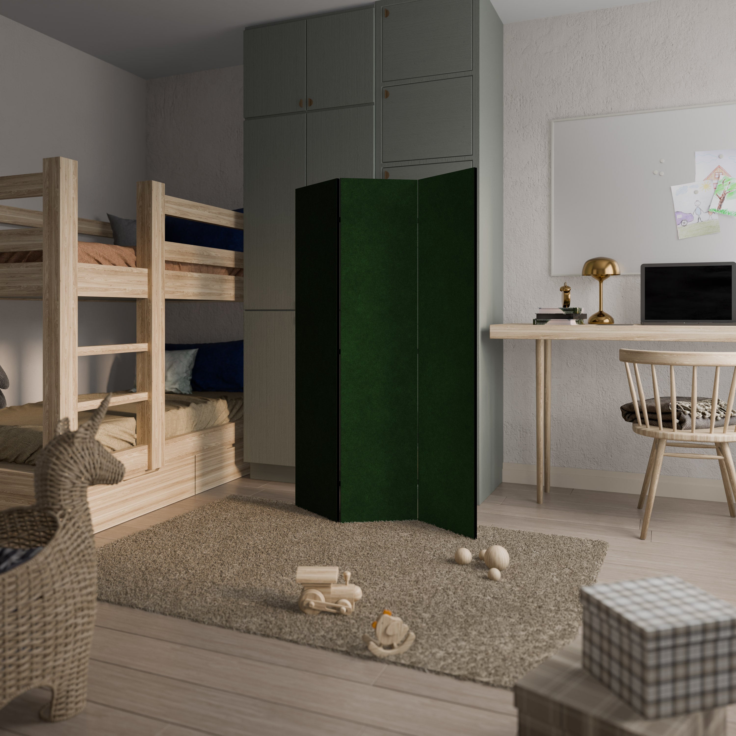 GREEN YOURSELF 3dílný paraván