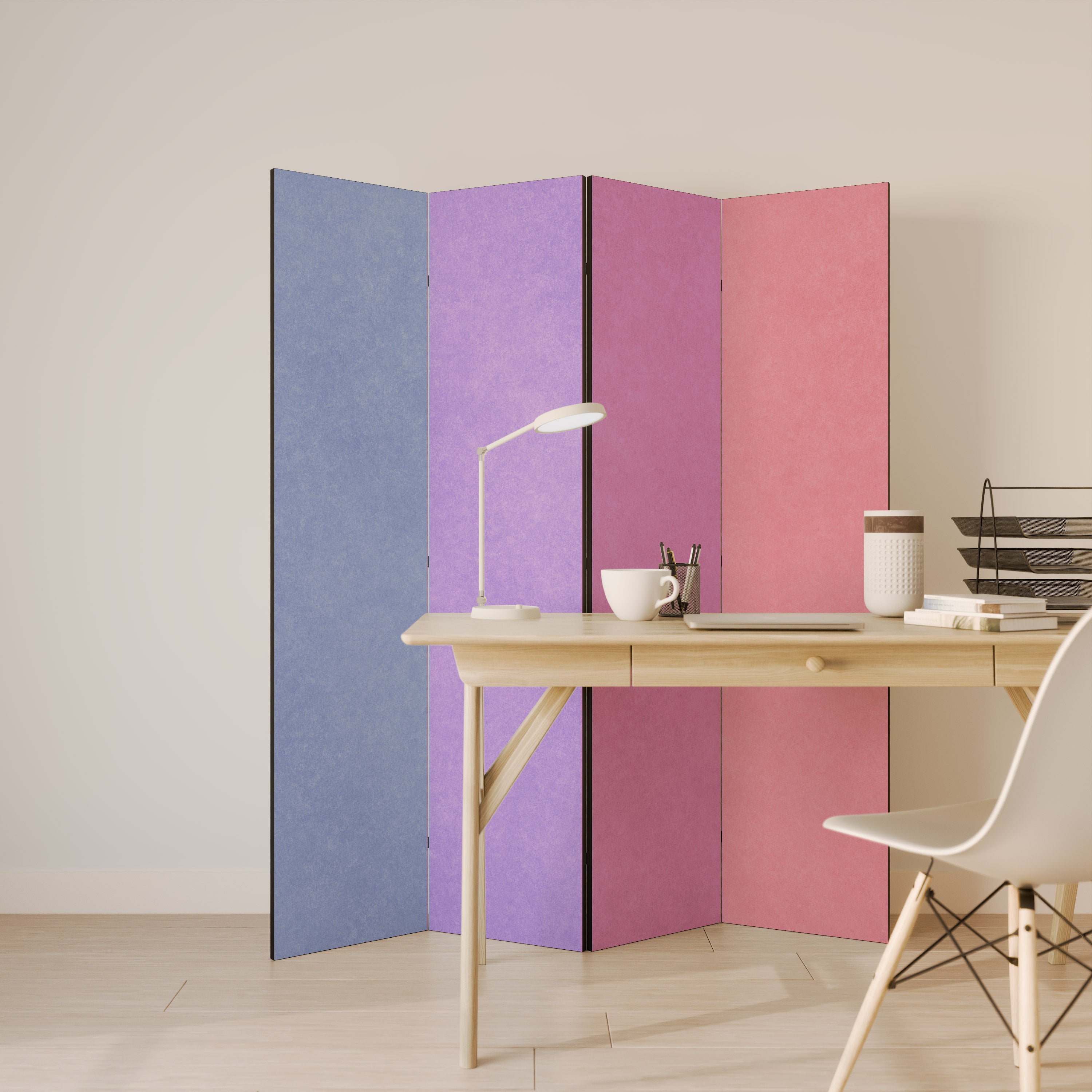 MY HEART WILL COLOR ON 4dílný paraván