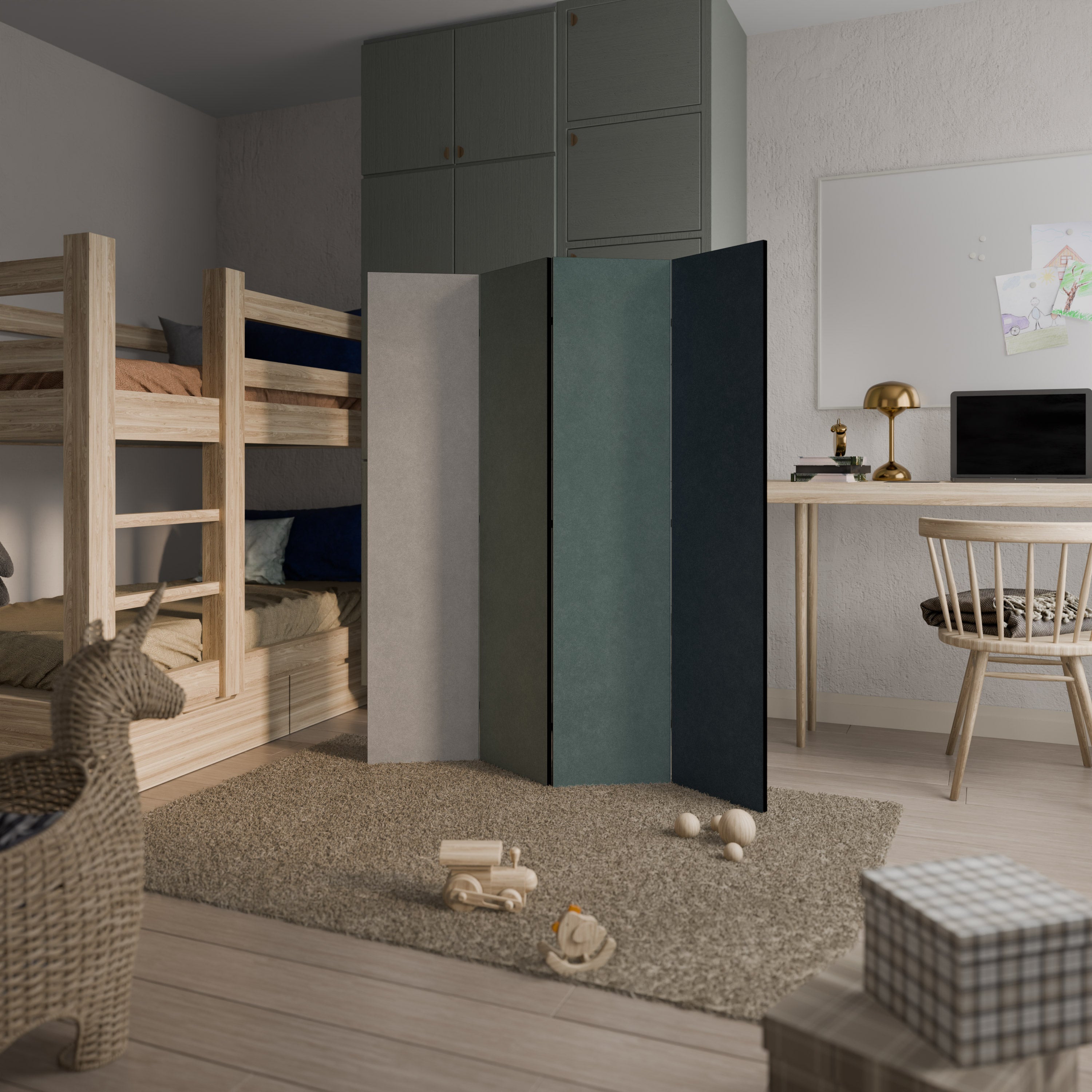 NORTH SEA ROMANCE 4dílný paraván