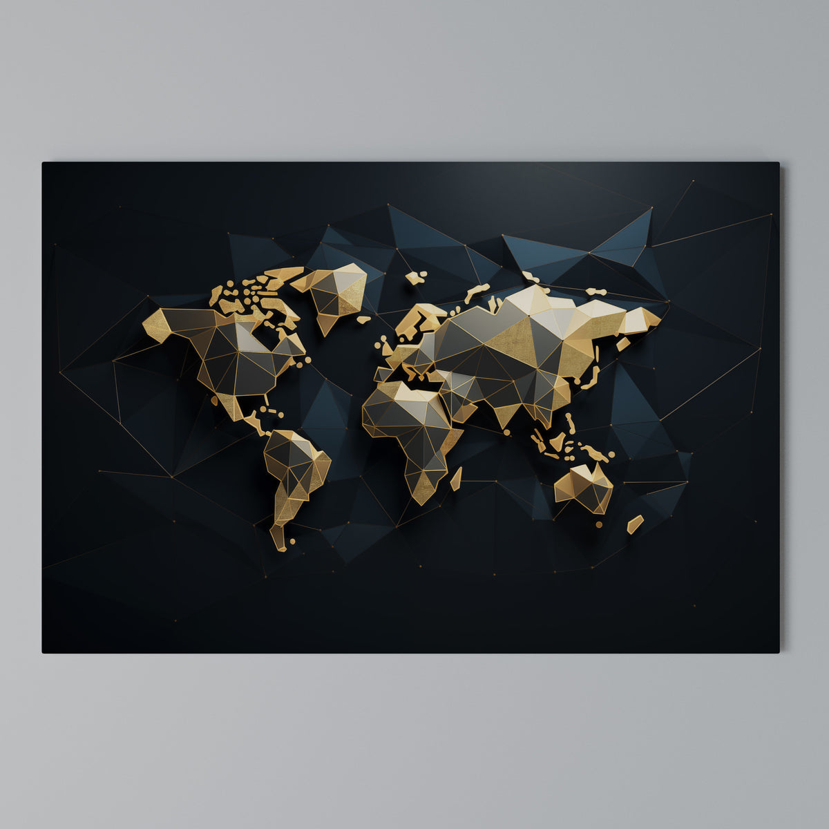 SHIMMERING WORLD SYMMETRY Horizontal Canvas Print
