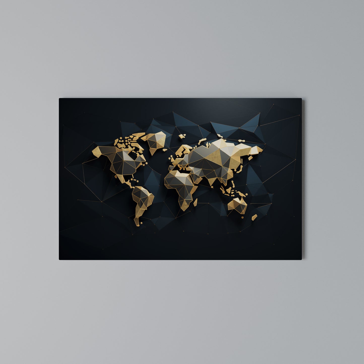 SHIMMERING WORLD SYMMETRY Horizontal Canvas Print