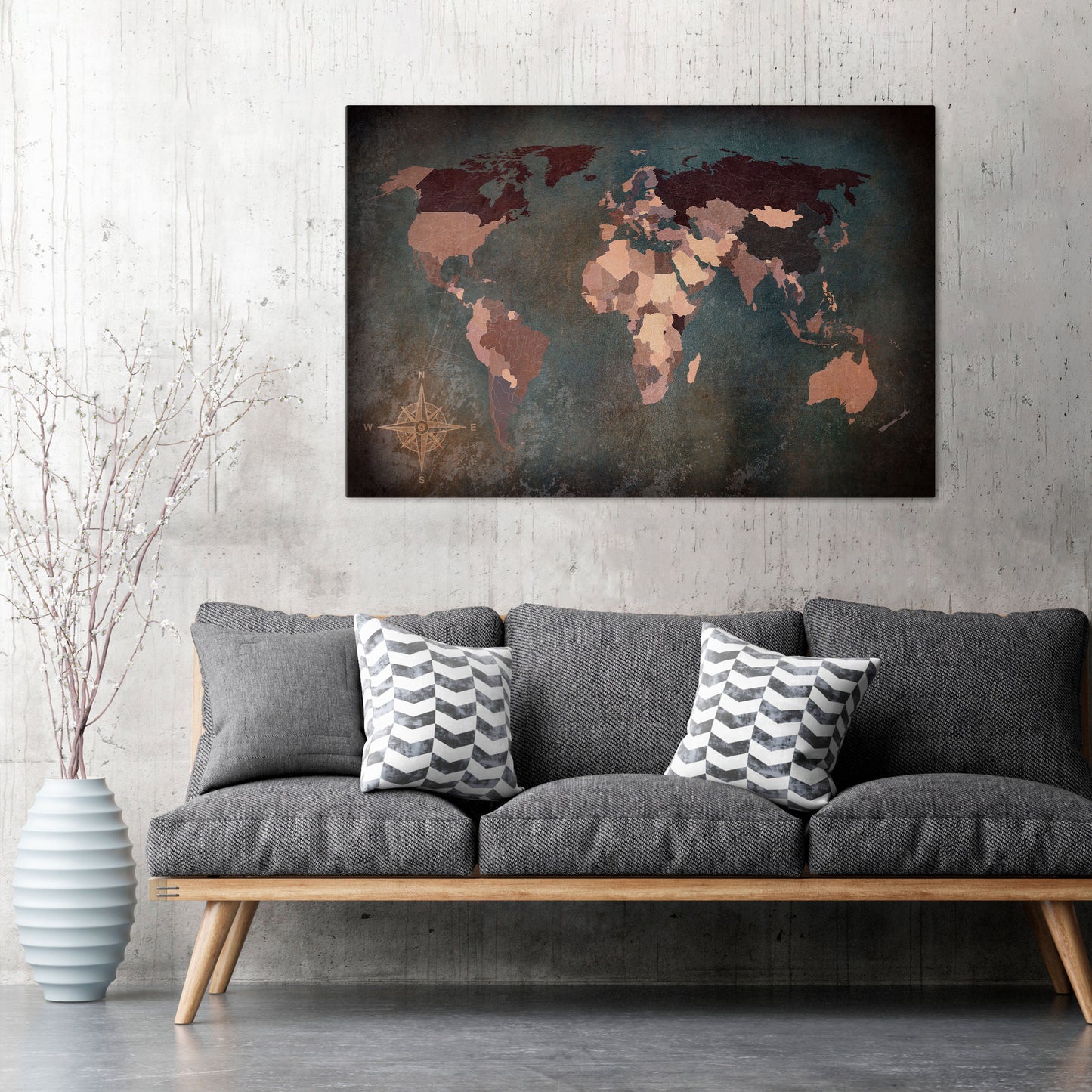 EARTH'S ARTISTIC TESSERAE Horizontal Canvas Print