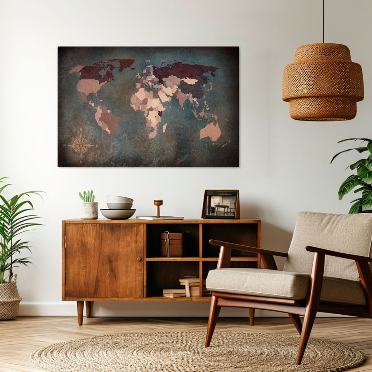 EARTH'S ARTISTIC TESSERAE Horizontal Canvas Print