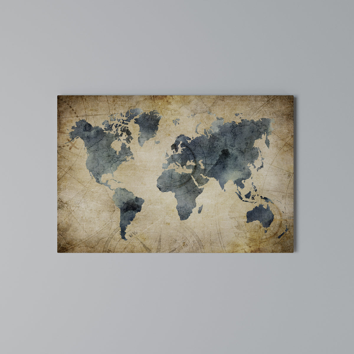 VINTAGE WORLDVIEW Horizontal Canvas Print