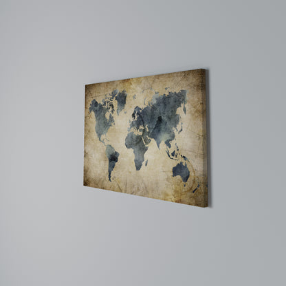 VINTAGE WORLDVIEW Horizontal Canvas Print