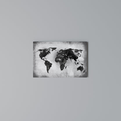 SHADOWED CONTINENTS Horizontal Canvas Print