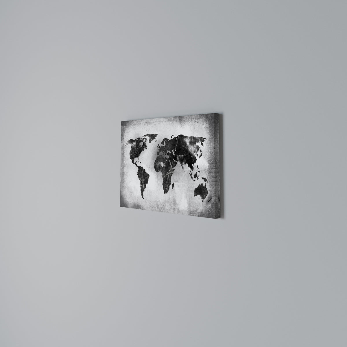 SHADOWED CONTINENTS Horizontal Canvas Print