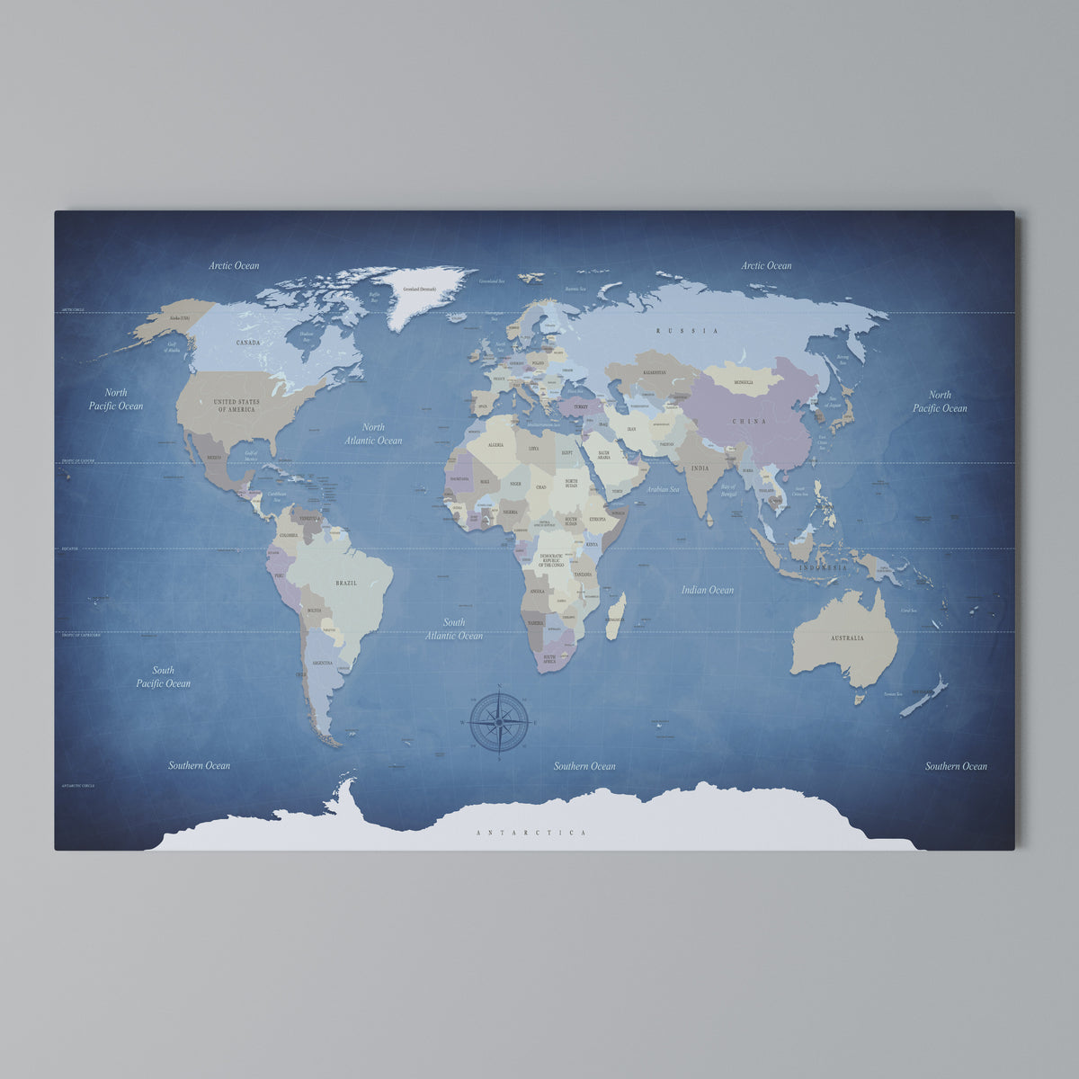MAP OF DISCOVERY Horizontal Canvas Print