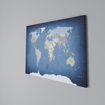 MAP OF DISCOVERY Horizontal Canvas Print