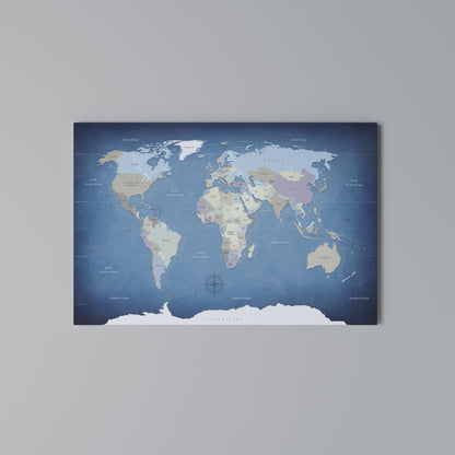 MAP OF DISCOVERY Horizontal Canvas Print