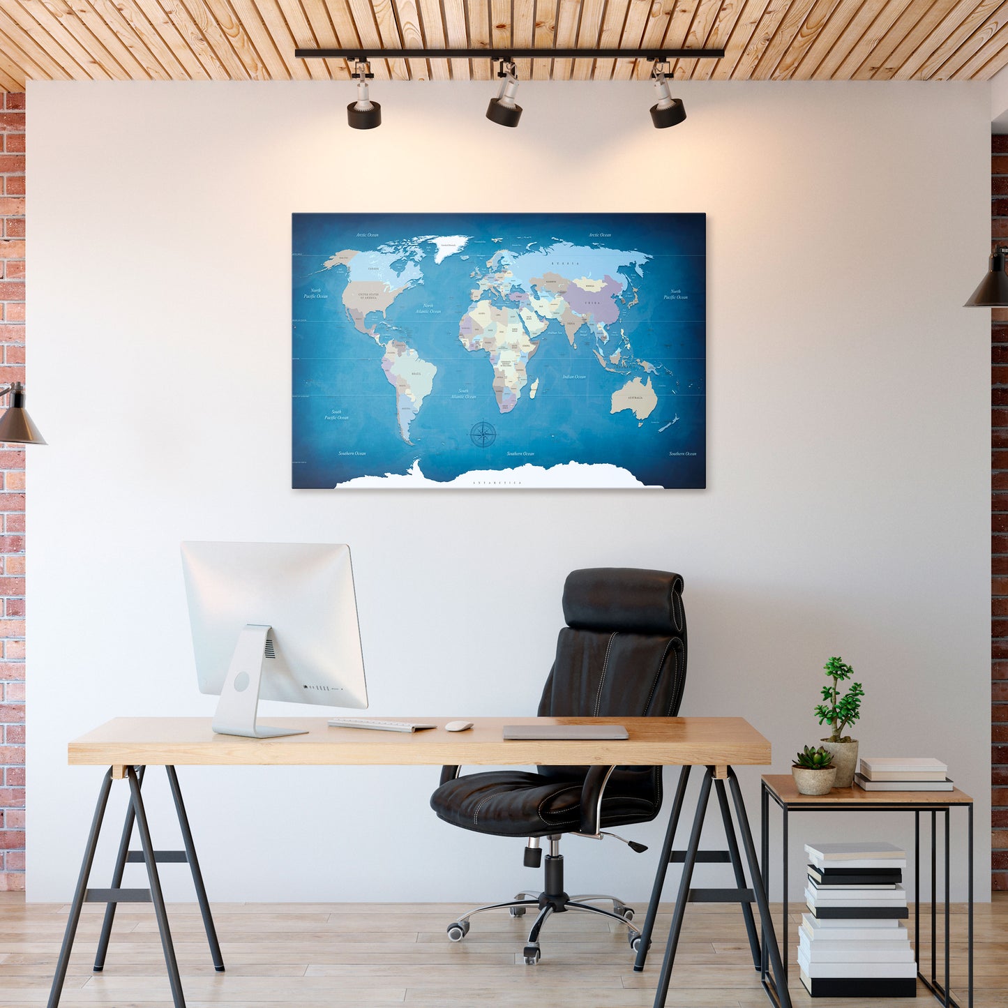 MAP OF DISCOVERY Horizontal Canvas Print
