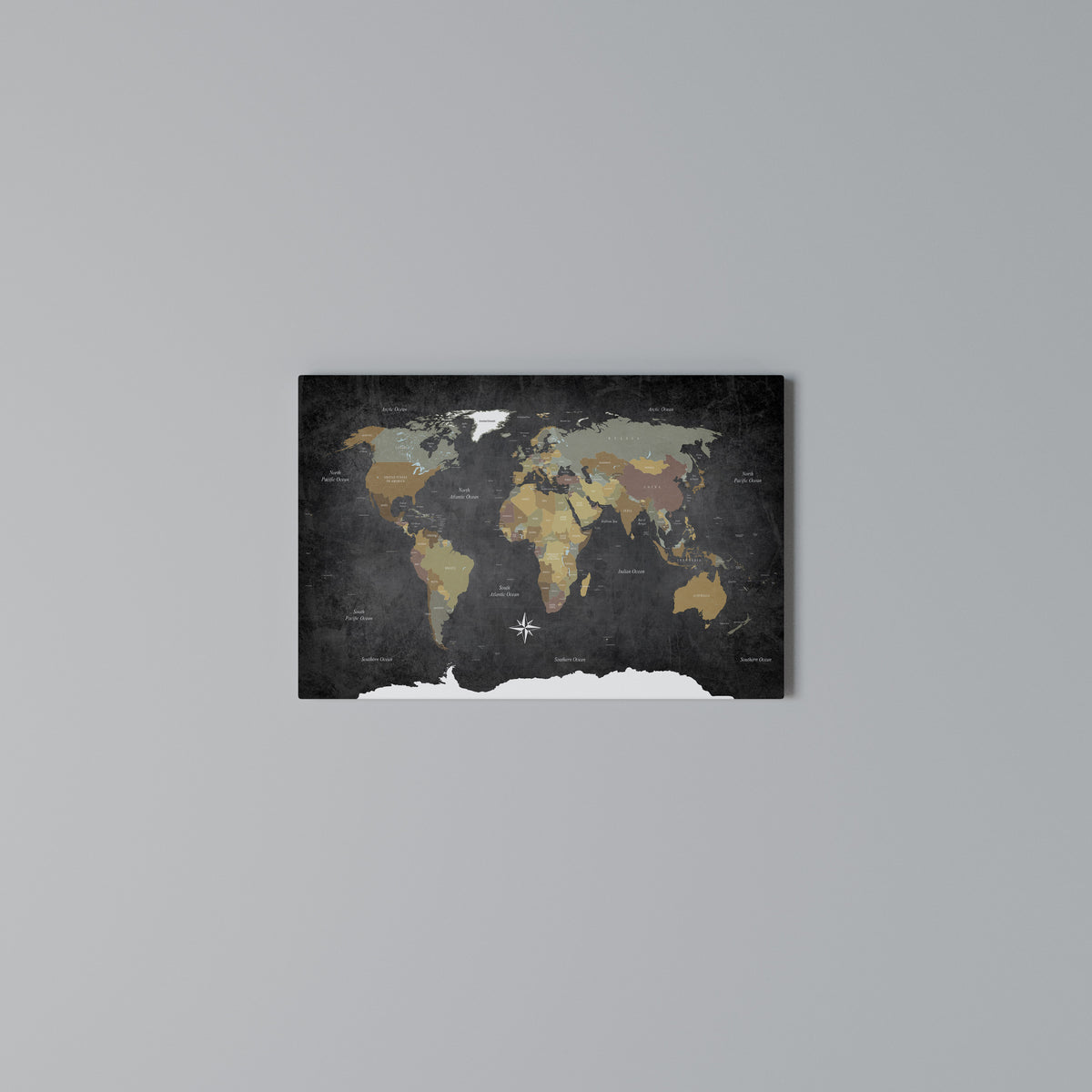 CONTINENTS OF CREATIVITY Horizontal Canvas Print