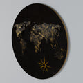 GOLDEN GEOGRAPHY Round Wall Art