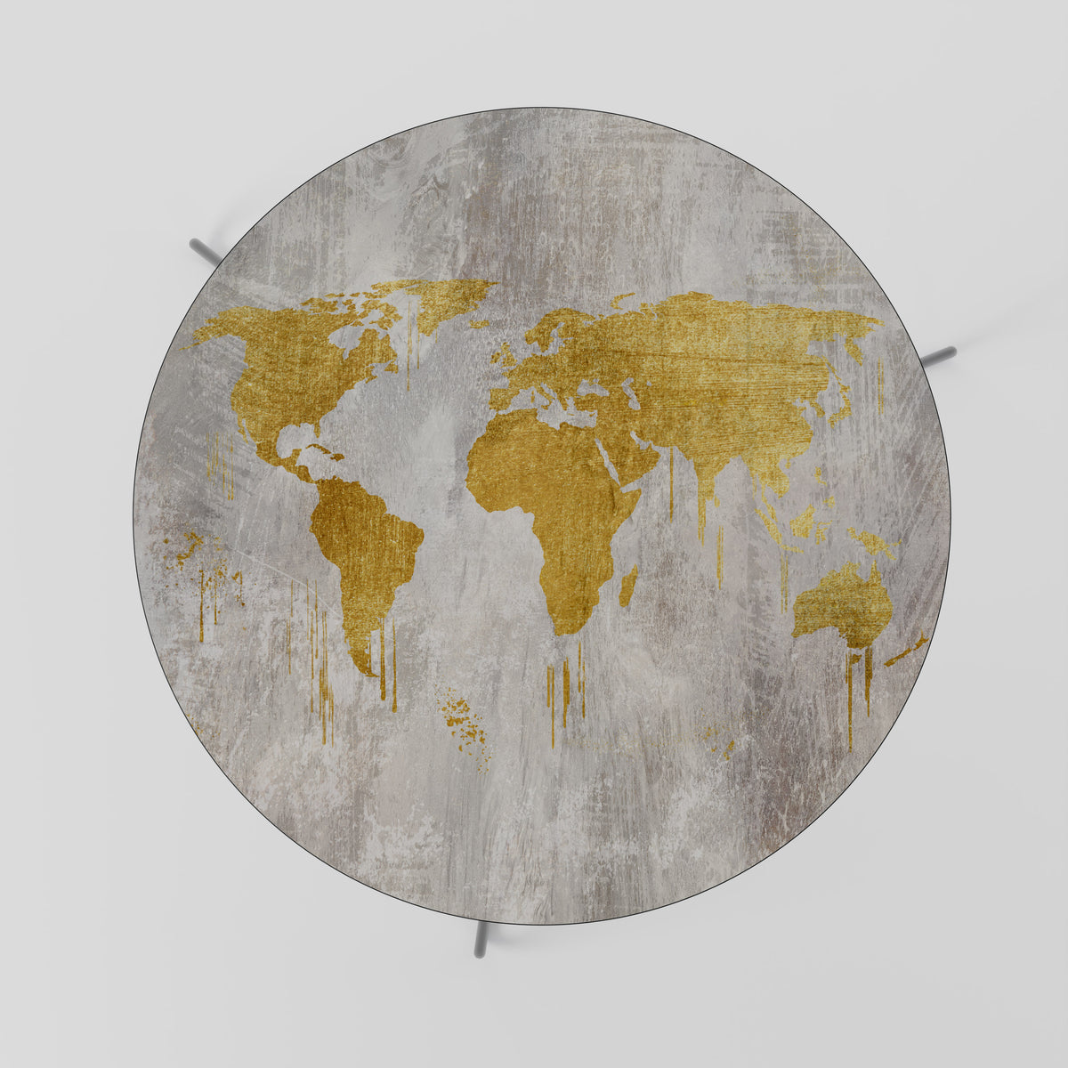 METALLIC WORLDVIEW MAP Konferenční stolek