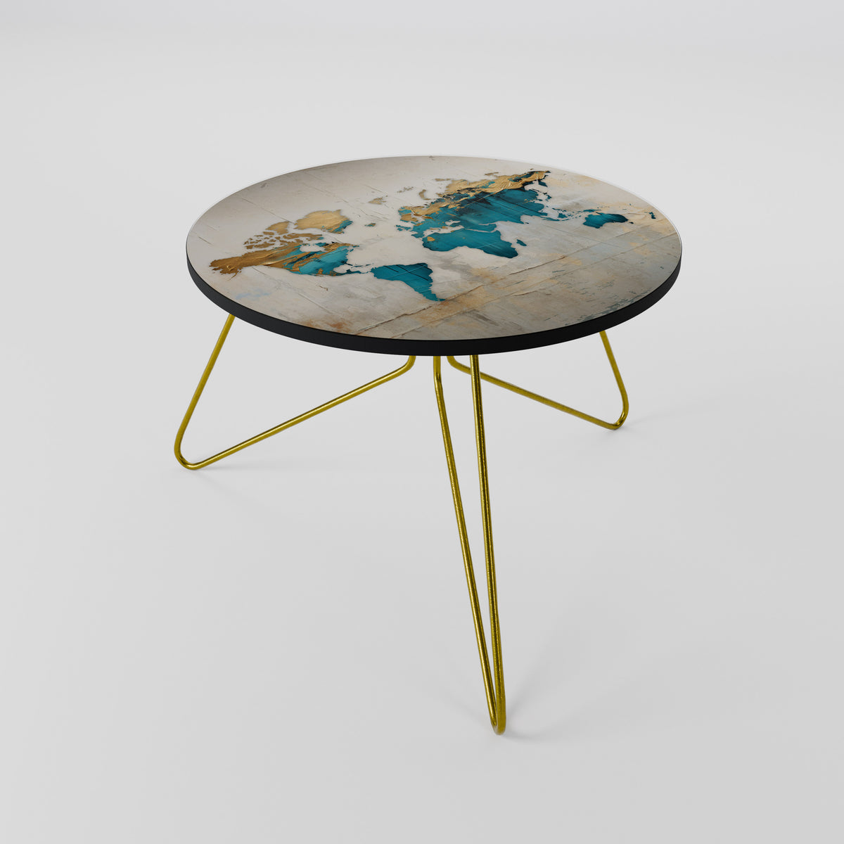 AZURE GILDED MAP Konferenční stolek