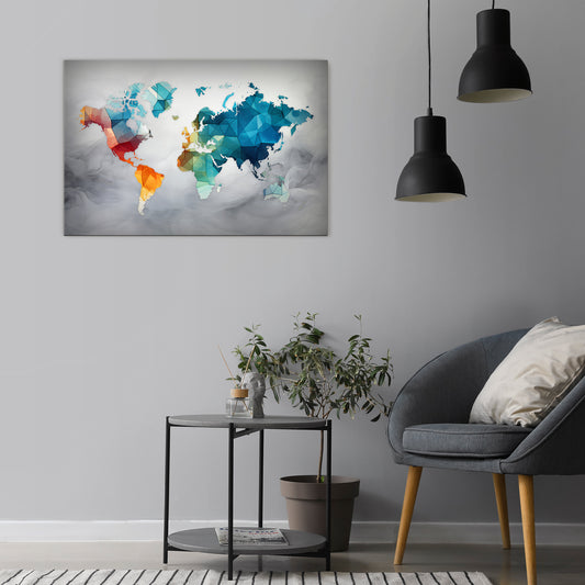 FACETED WORLDVIEW Horizontal Canvas Print
