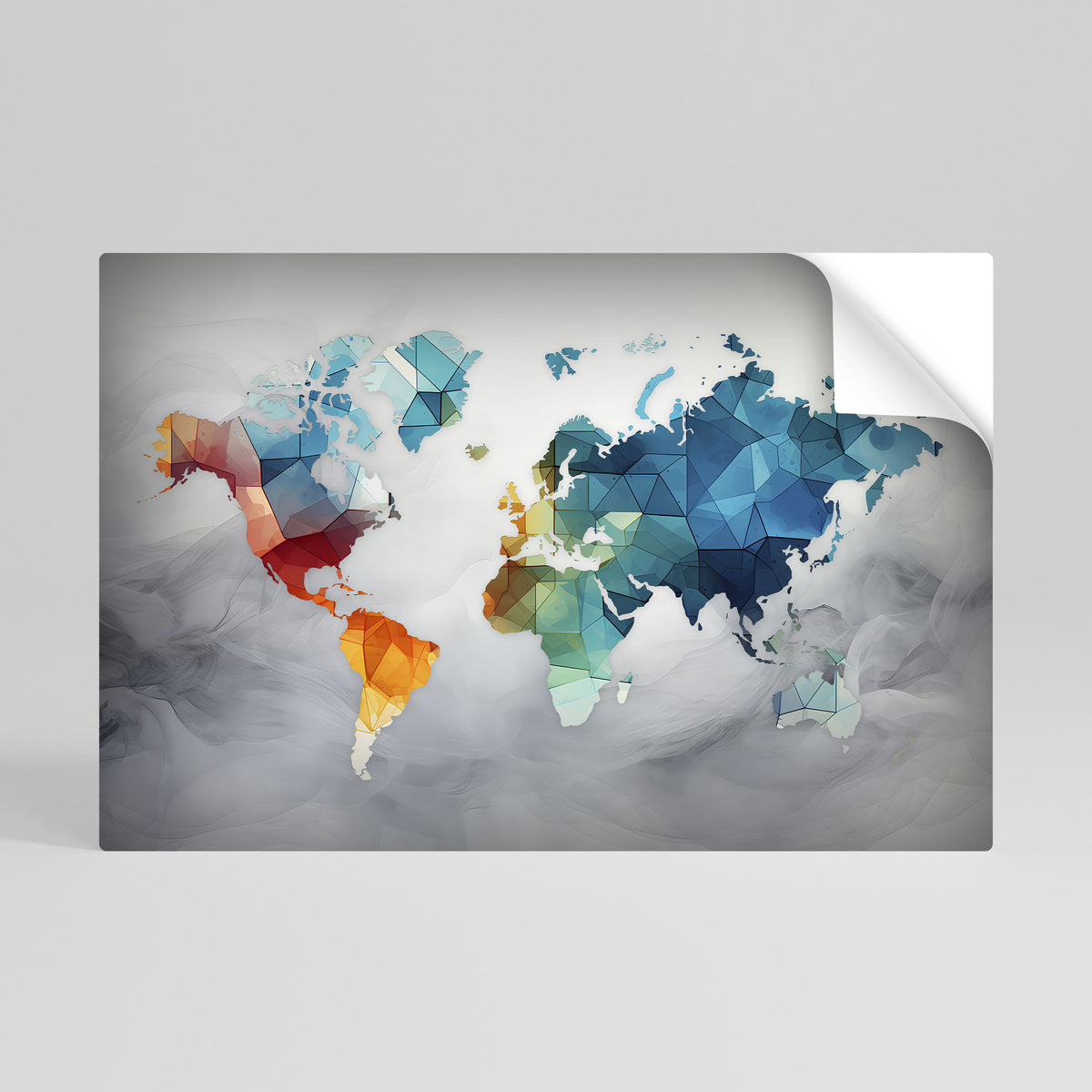 FACETED WORLDVIEW Vodorovný samolepicí plakát