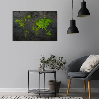 GREENER LANDS EMBRACED Horizontal Canvas Print
