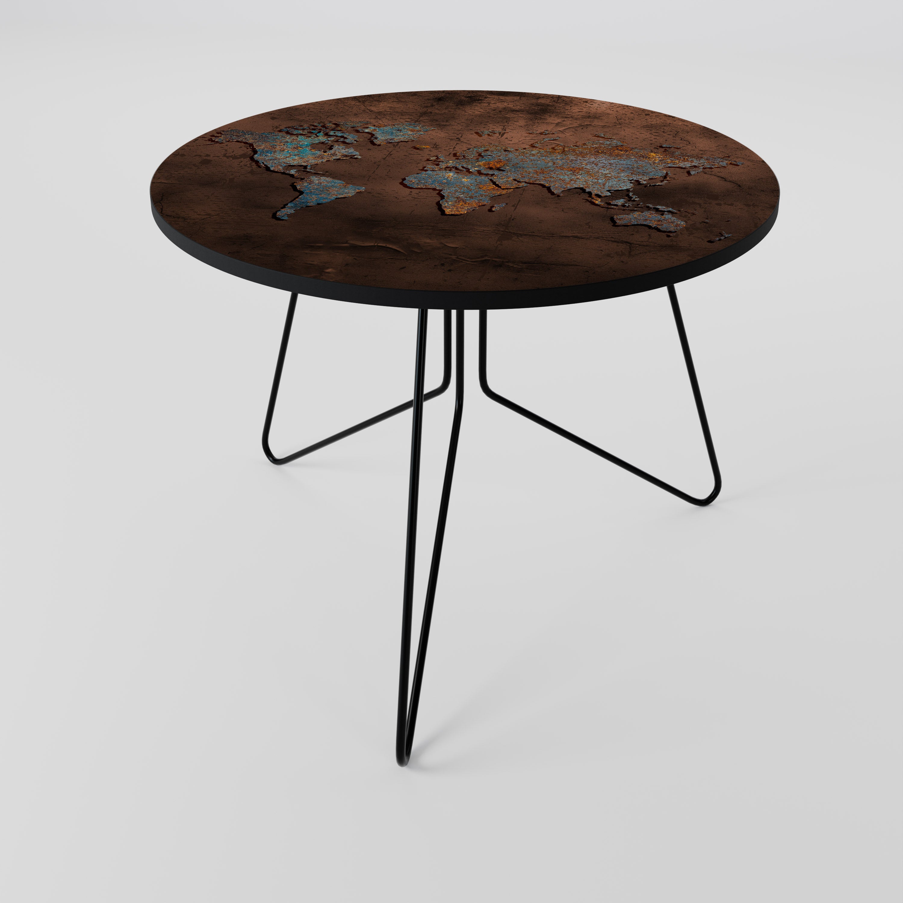 METALLIC MAP OF MEMORIES Coffee Table