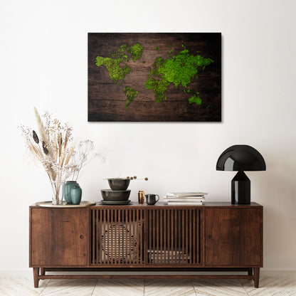 GREEN EARTH VISION Horizontal Canvas Print