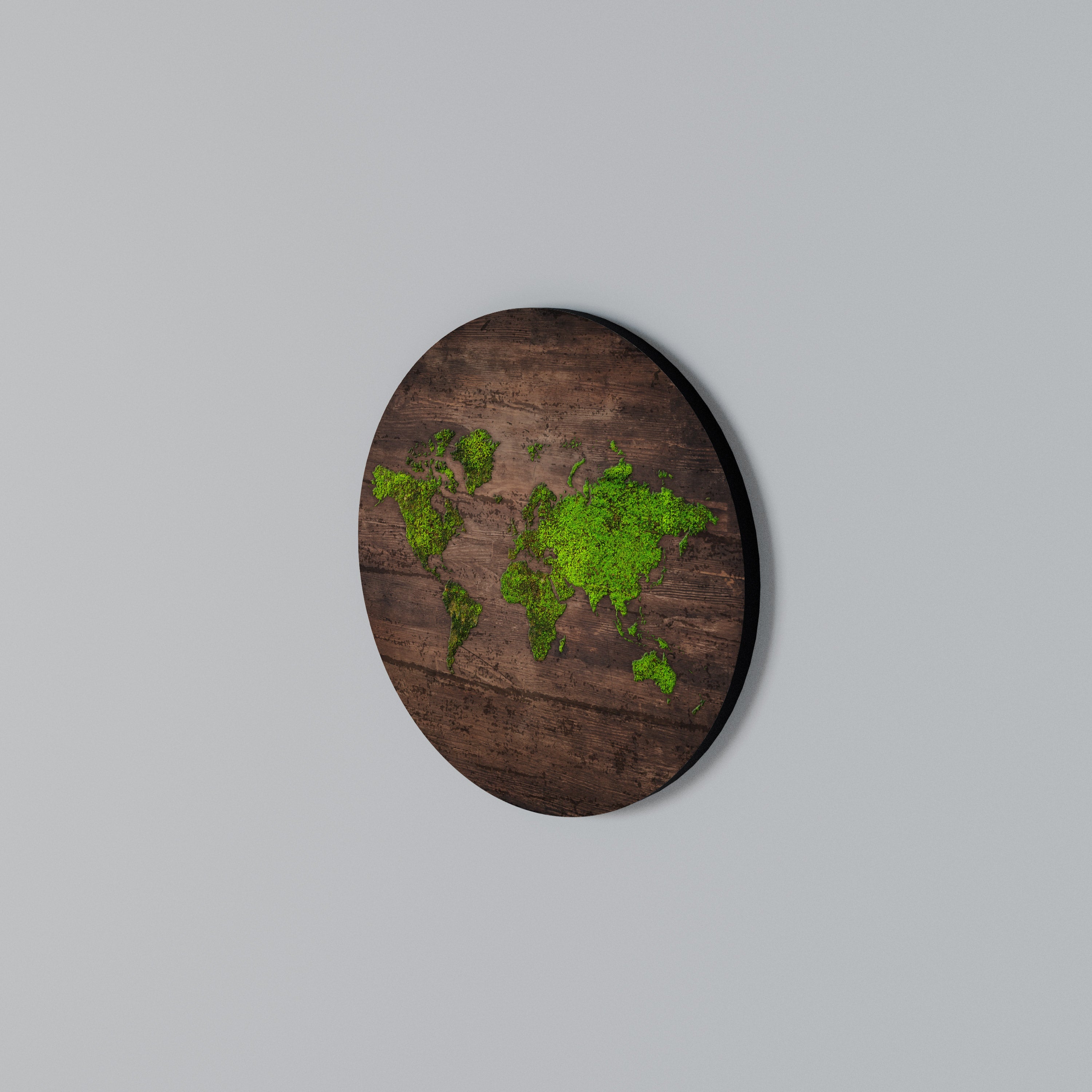 GREEN EARTH VISION Round Wall Art