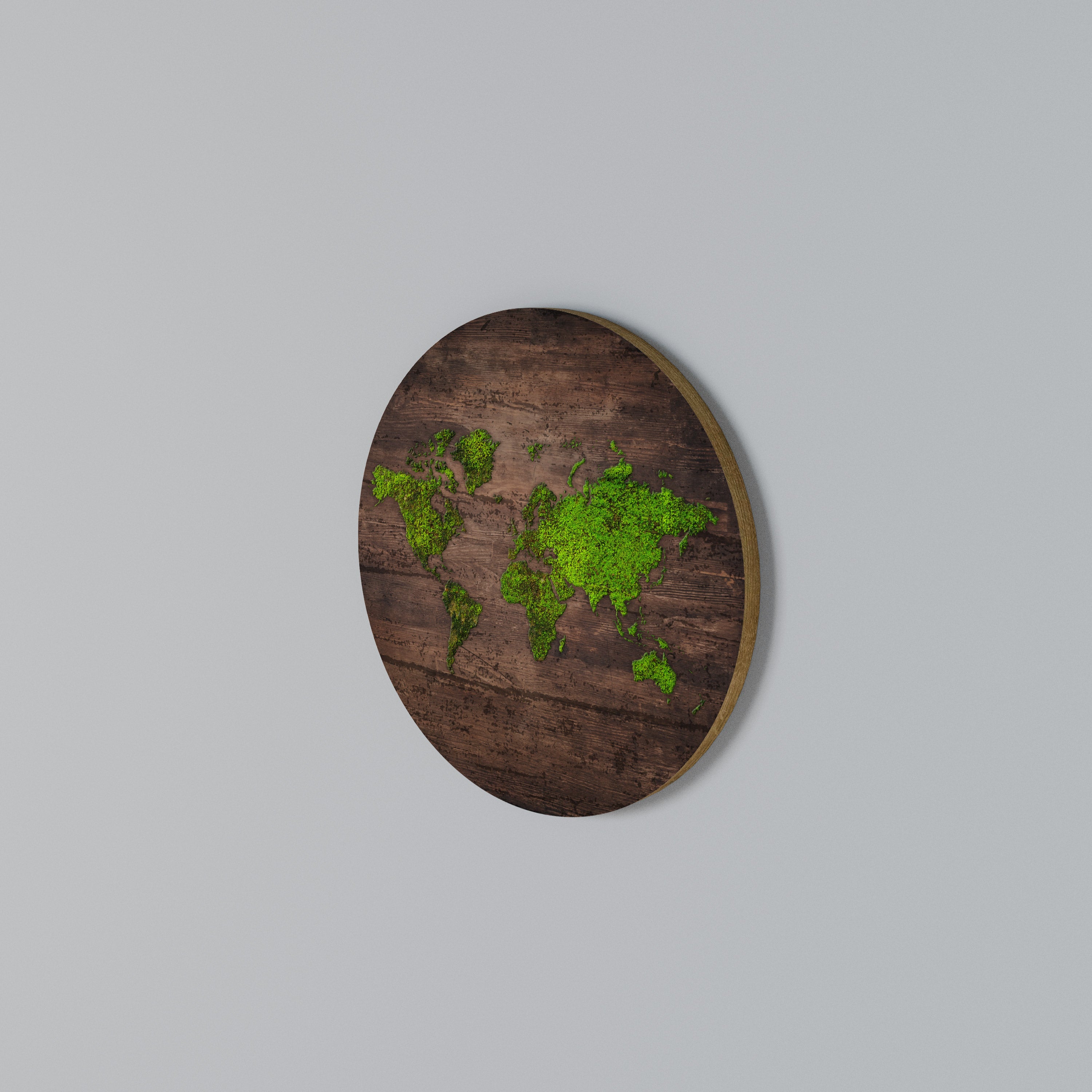 GREEN EARTH VISION Round Wall Art