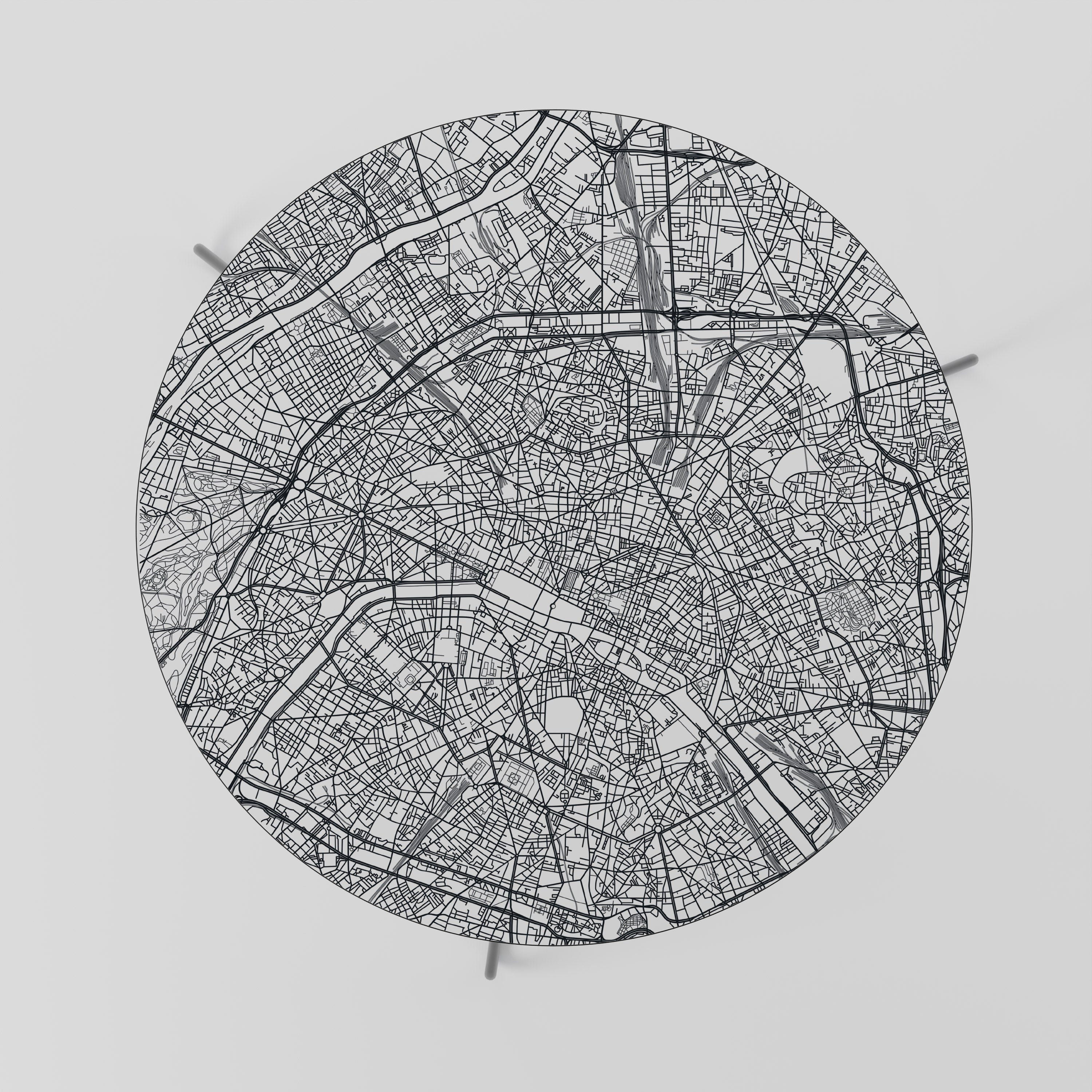 PARIS TOWN PLAN Konferenční stolek