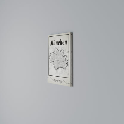 MONOCHROME MÜNCHEN Vertical Canvas Print