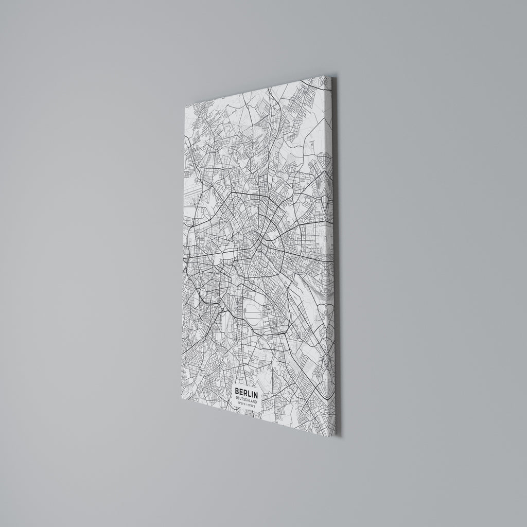 BERLIN PLAN Vertical Canvas Print