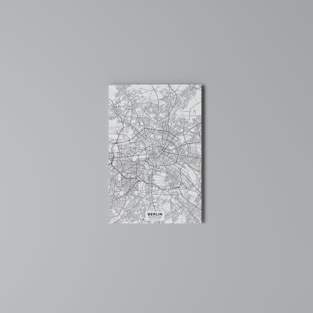 BERLIN PLAN Vertical Canvas Print