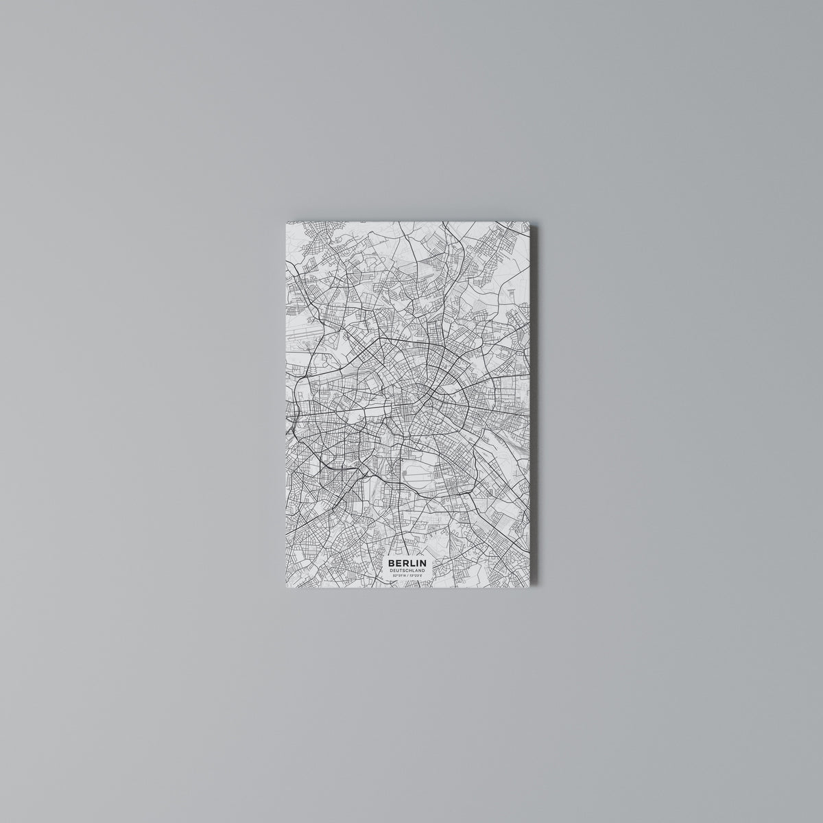 BERLIN PLAN Vertical Canvas Print