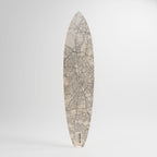 BERLIN PLAN Dekorativní panel ve tvaru surfu