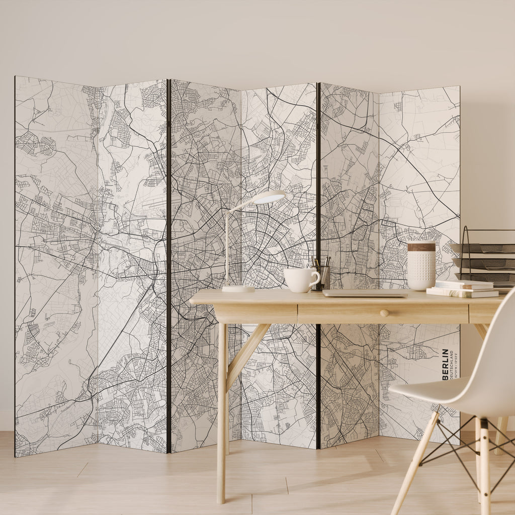 BERLIN PLAN 6dílný paraván