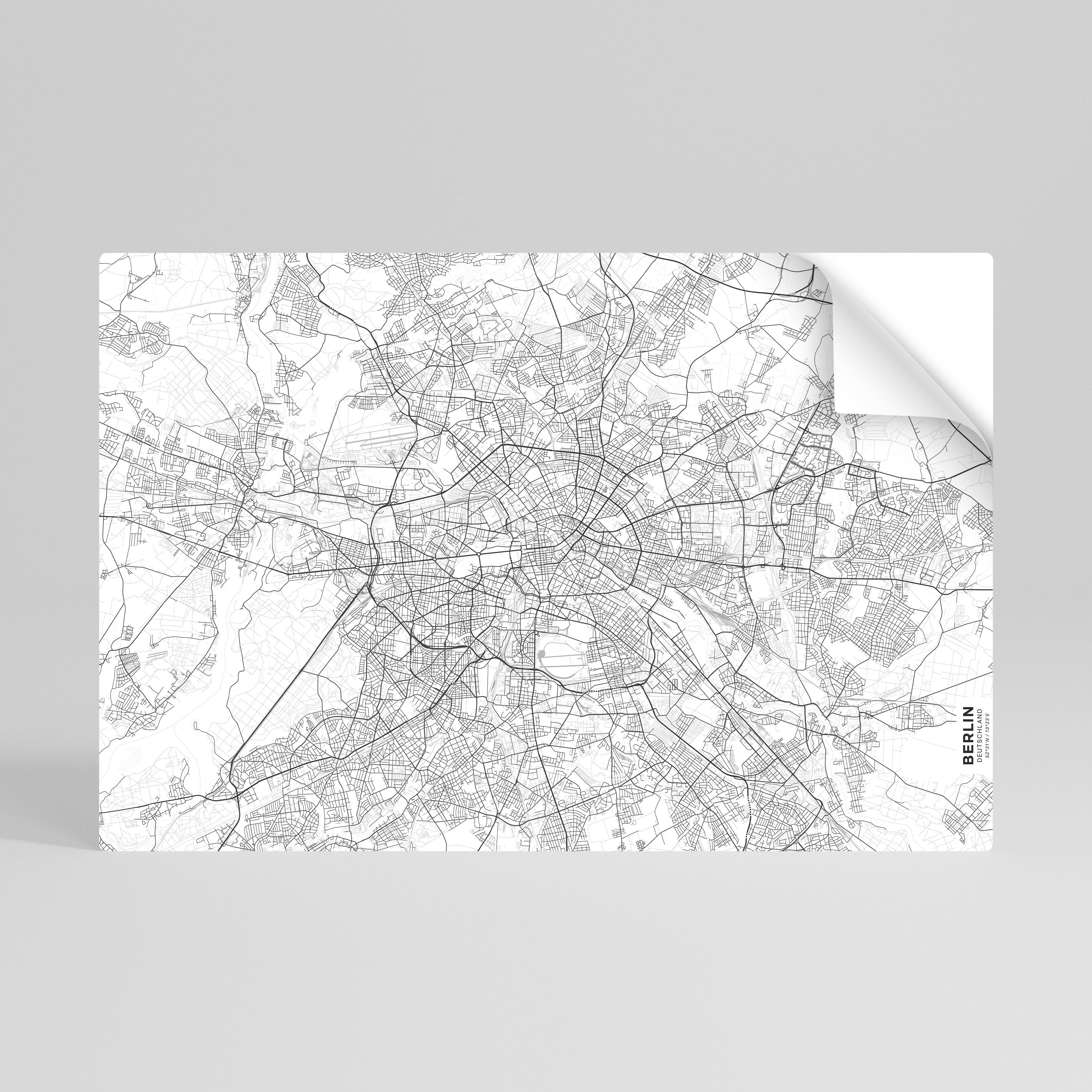 BERLIN PLAN Vodorovný samolepicí plakát