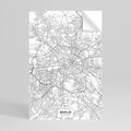 BERLIN PLAN Peel and Stick Vertical Poster